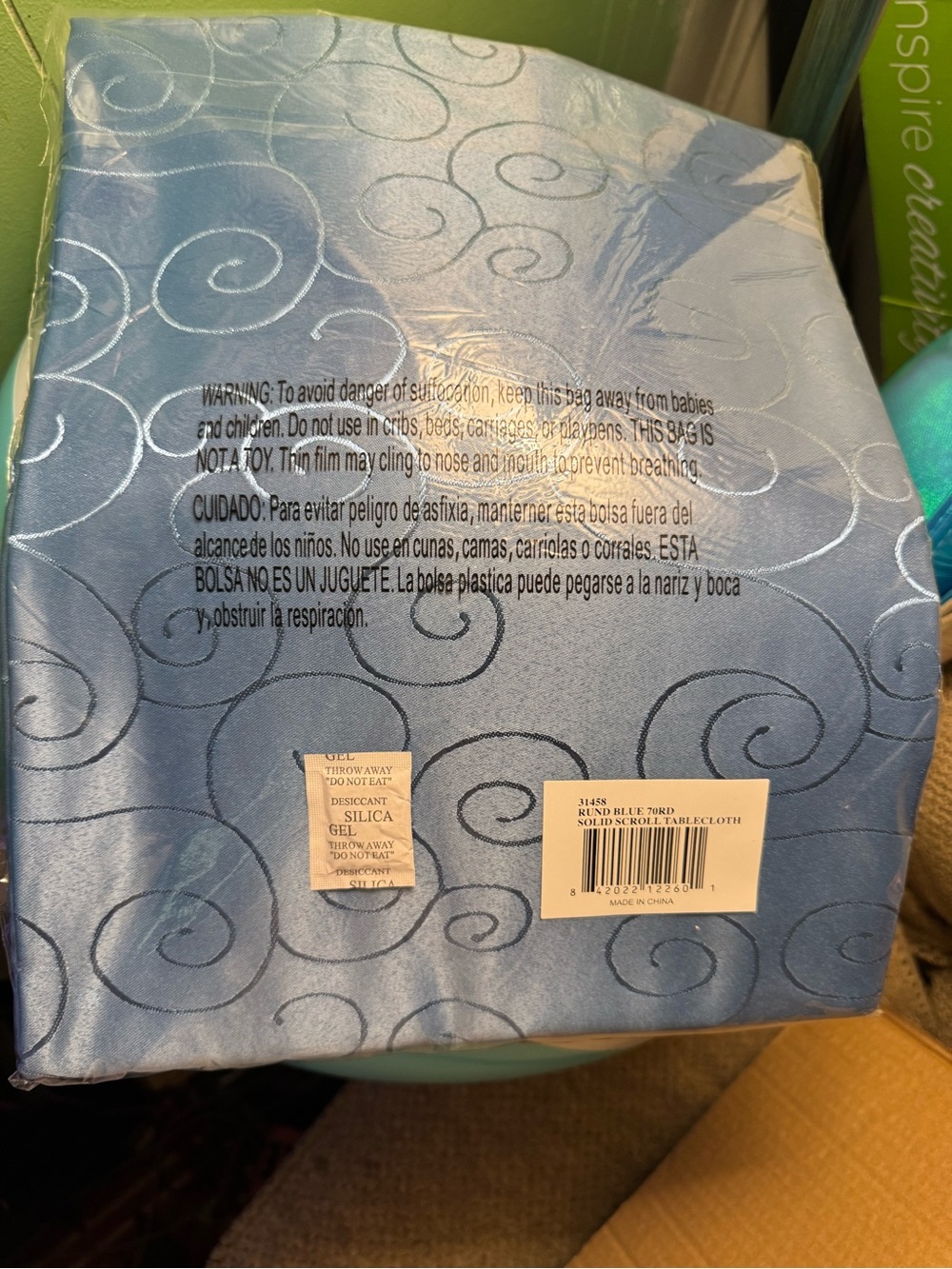 Blue Swirl Decorative Throw Blanket - Unbranded